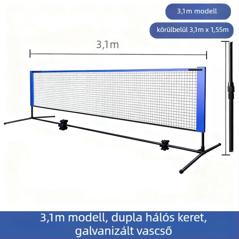 Könnyen szállítható badminton hálókeret alumínium ötvözetből, testreszabható, badminton és tenisz számára