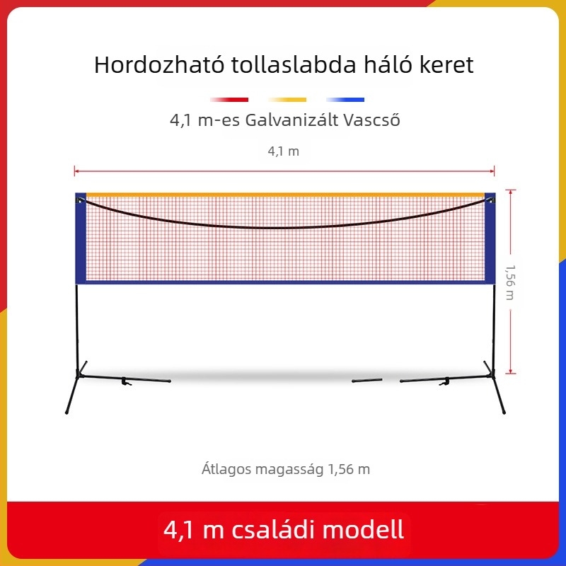 Cssit tollaslabda háló keret, hordozható, összehajtható, beltéri és kültéri használatra, professzionális versenyszabvány
