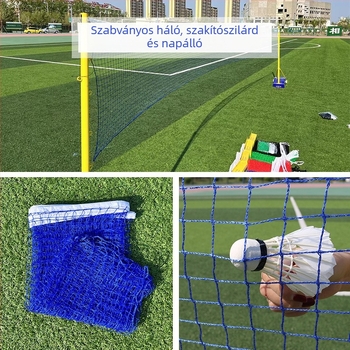 Aibite Badminton háló — hordozható, beltéri és kültéri használatra, nylon anyag, testreszabható, alkalmas badmintonhoz és teniszhez