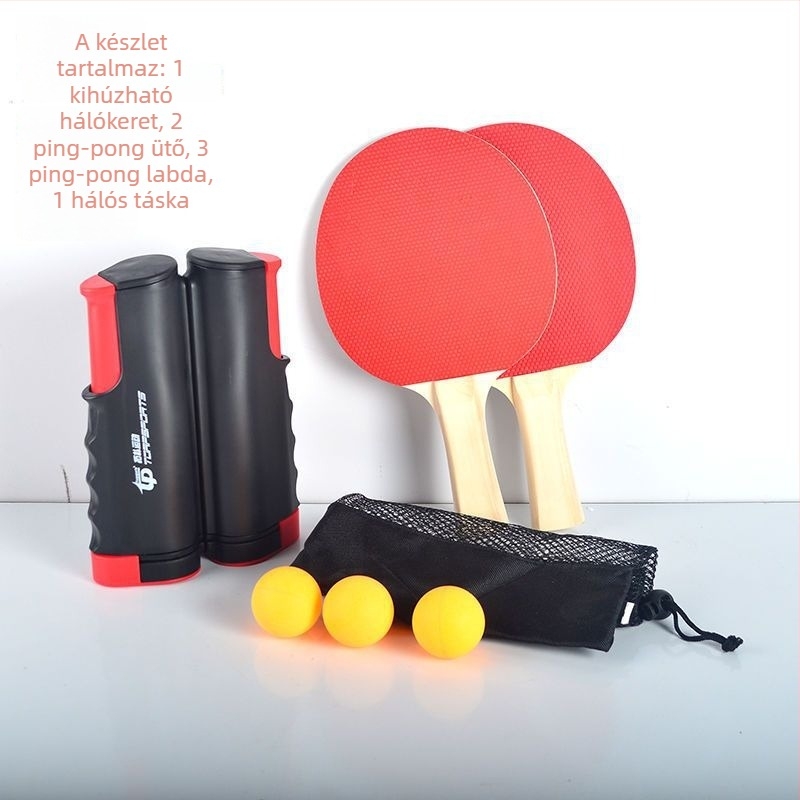 Asztalitenisz hálóállvány – megvastagodott, hordozható, összecsukható, kültéri használatra