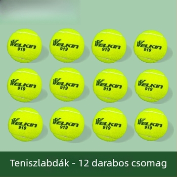 Tenisz edzéslabda – magas rugalmasság, egy darabos csomagolás, polipropilén anyag, logó nélküli