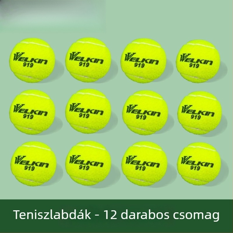 Tenisz edzéslabda – magas rugalmasság, egy darabos csomagolás, polipropilén anyag, logó nélküli