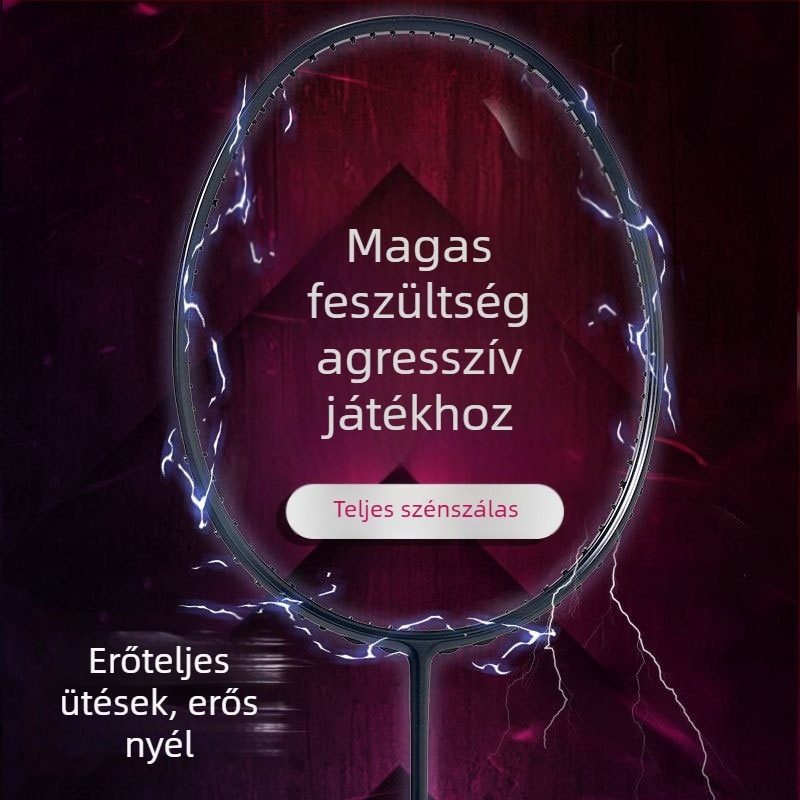 Tollaslabda ütő, teljes karbonváz, tömeg 75–79 g, közvetlen ütés, G-5 fogantyú