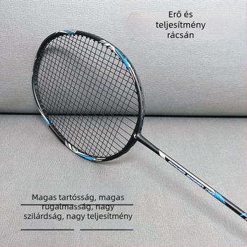Badminton ütő – ultrakönnyű, teljes szénszálas keret, tömeg 95–100 g, fogantyú G1, keret enyhén keményebb, alkalmas amatőr edzésekre és versenyekre