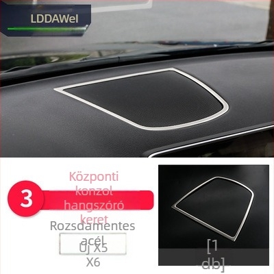 BMW X5 X6 (2014-2018) belső dekorációs készlet - 3D dekoratív szalag a légbeömlőknek és a középkonzolhoz, modell 65455465, Guangzhou