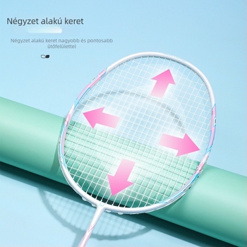 Witess tollaslabdaütő – szénszálas keret, tömeg 80–84 g, egyenes nyél, nylon zsinórok