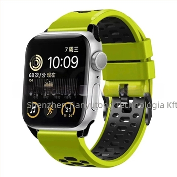 Apple Watch Series11 szilikon sport szíj, csattal, testreszabható interfész méretek, 25 g