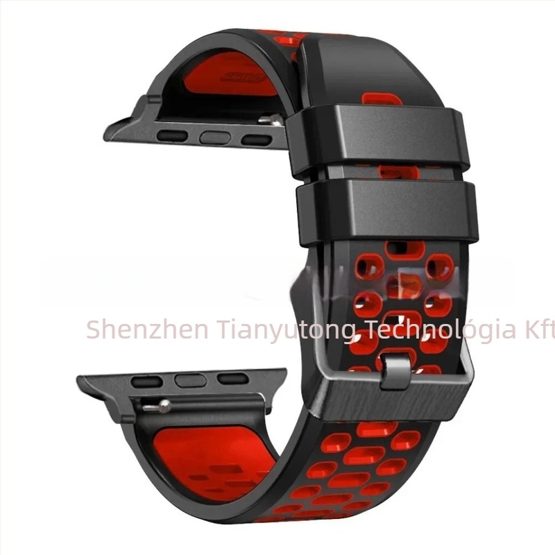Apple Watch Series11 szilikon sport szíj, csattal, testreszabható interfész méretek, 25 g
