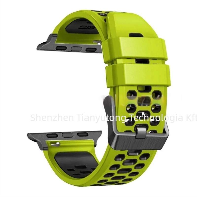 Apple Watch Series11 szilikon sport szíj, csattal, testreszabható interfész méretek, 25 g