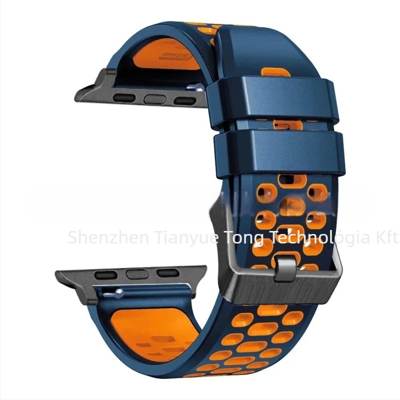 Apple Watch Series11 szilikon sport szíj, csattal, testreszabható interfész méretek, 25 g