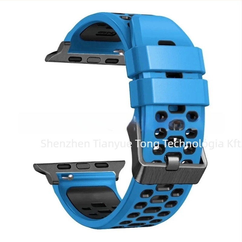 Apple Watch Series11 szilikon sport szíj, csattal, testreszabható interfész méretek, 25 g
