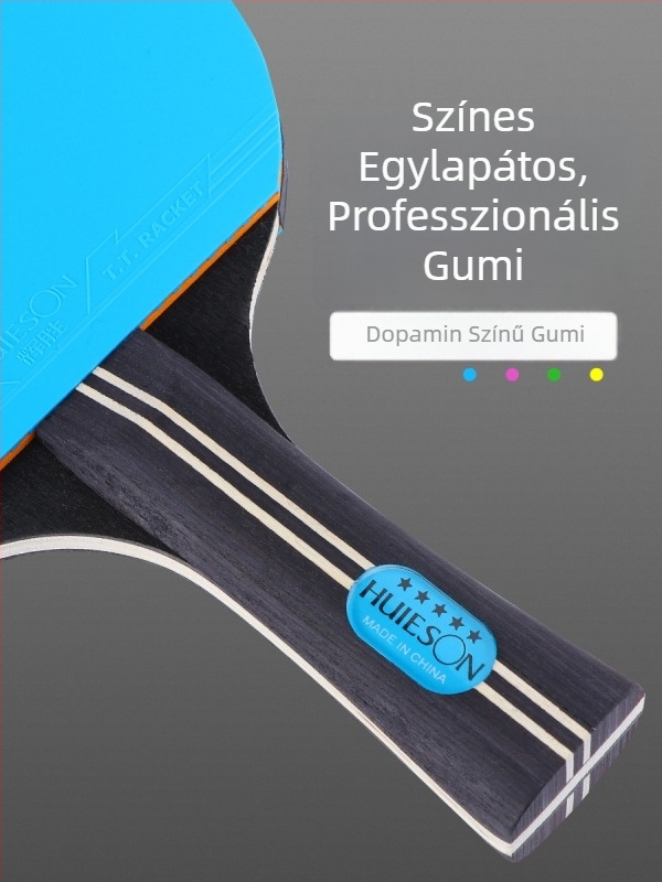 Huieson asztalitenisz ütő, Basswood penge, revers ragasztó gumi, egyszemélyes csomag