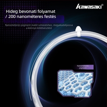 Kawasaki ütőhúr – Kompozit szál, 0,66 mm, 23–25 lb, Labdahang, badminton és teniszhez