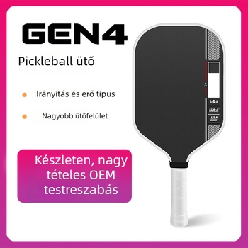 Pickleball ütő – szénszálas, Gen4 belső mag, integrált hőprés, 225 g, Lidakang