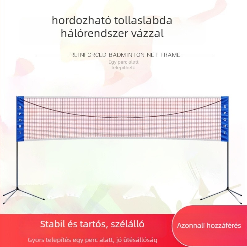 Hordozható tollaslabda hálókeret beltéri és kültéri használatra – Xin Yue márka; Anyag: 21251174255; Kategória: badminton oszlop