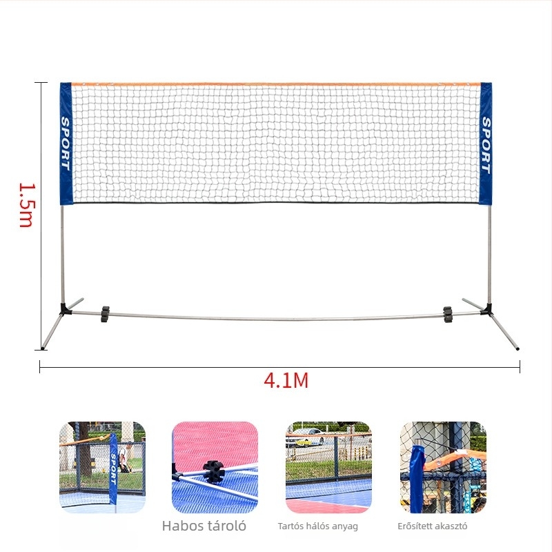 Hordozható tollaslabda hálókeret beltéri és kültéri használatra – Xin Yue márka; Anyag: 21251174255; Kategória: badminton oszlop