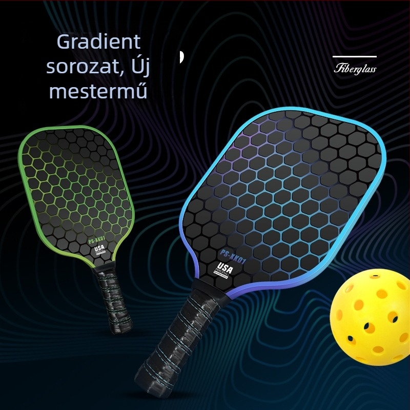 PANEL SOUND Üvegszálas keretű pickleball ütő készlet színátmenetes