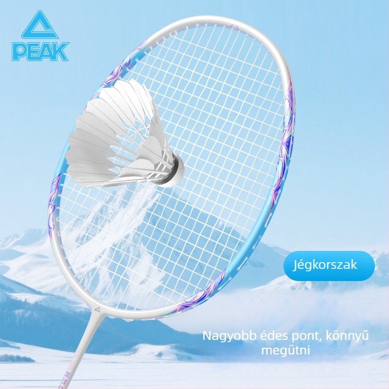 Peak tollasütő, keret anyaga szénszál, tömeg 80–84 g, markolat vastagsága G5, univerzális játékstílus
