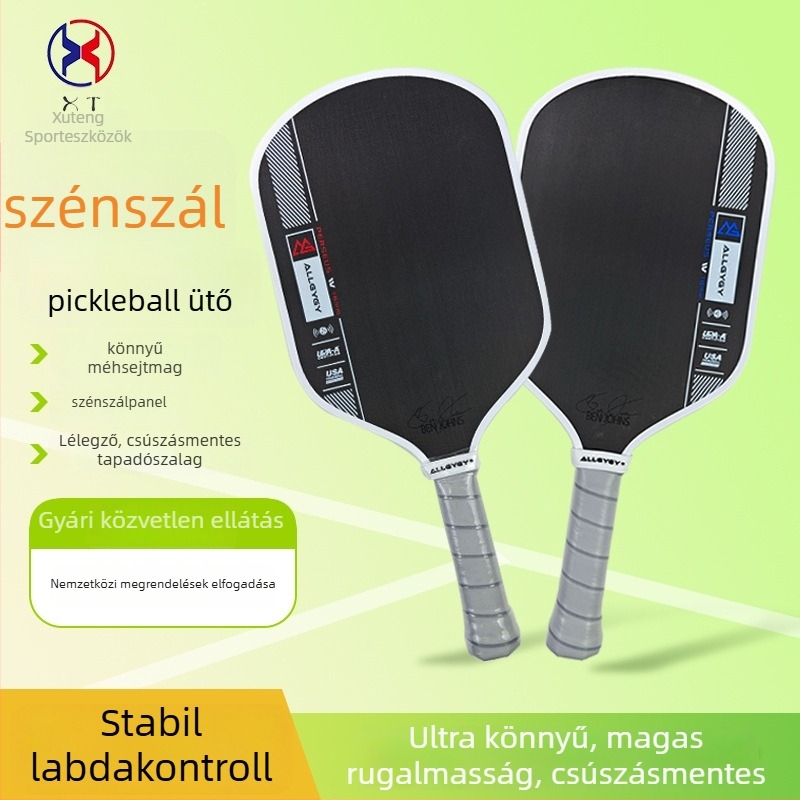 Pickleball ütő ALLGYGY, T700 szénszálas + PP + EVA, GEN4 mag, tömeg 225±5 g