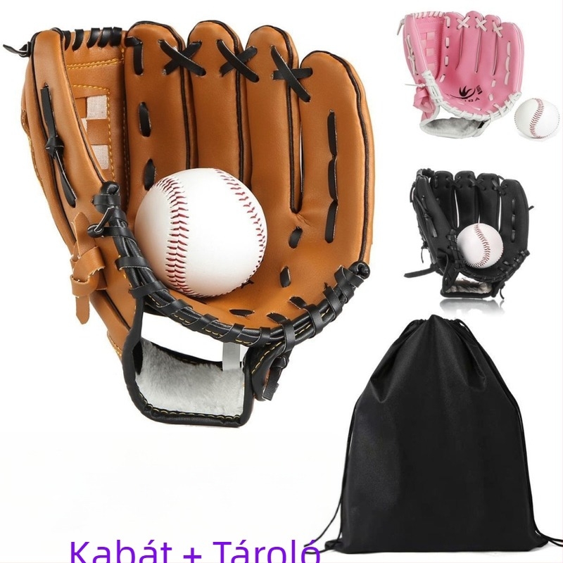 PU bőr lychee-grain textúrájú baseball/softball kesztyű infield/pitcher számára