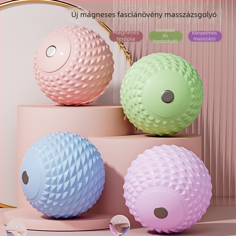 Mágneses masszázsgömb lábak, vállak és nyak masszírozására — egészségügyi és fitnesz masszírozó, 130 g
