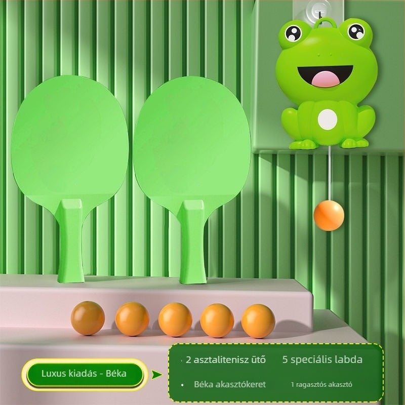 Gyerekeknek szánt asztalitenisz-edző – függő, beltéri interaktív játék a szülő-gyermek koordinációjáért és látásfejlesztésért; Anyag: selyem virág