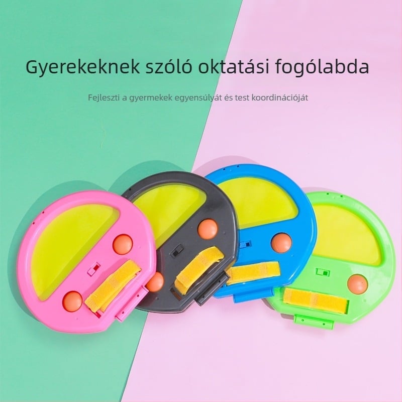 Szülő–gyermek edzőlabda dobálás és elkapásra – beltéri asztalitenisz játék (nylon anyag, Jian Ling márka, Guangdong eredet)
