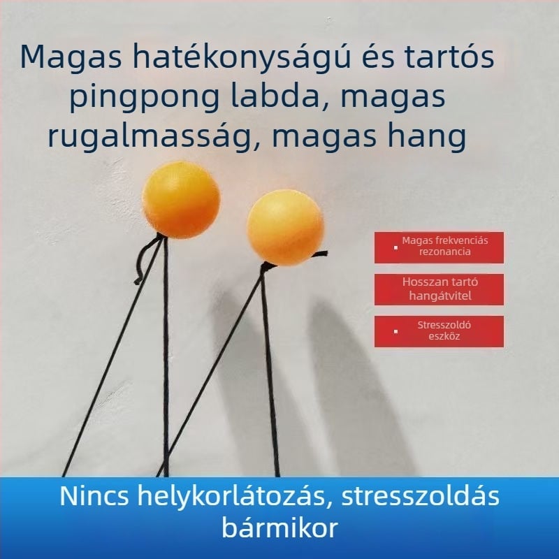 Asztalitenisz labda - nagy rugalmasságú, anyag: selyem virág, logó nélkül