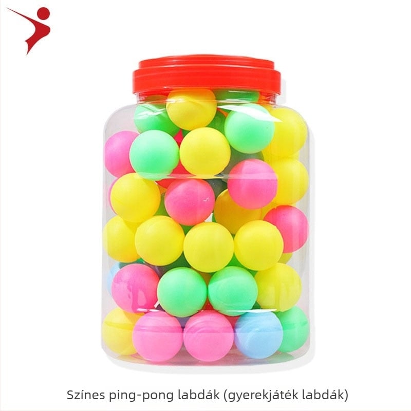 Regail asztalitenisz labdák – 60 darabos hordócsomag, ABS anyag, nyomtatott logó, licencelt magáncímke, edzés és verseny céljára