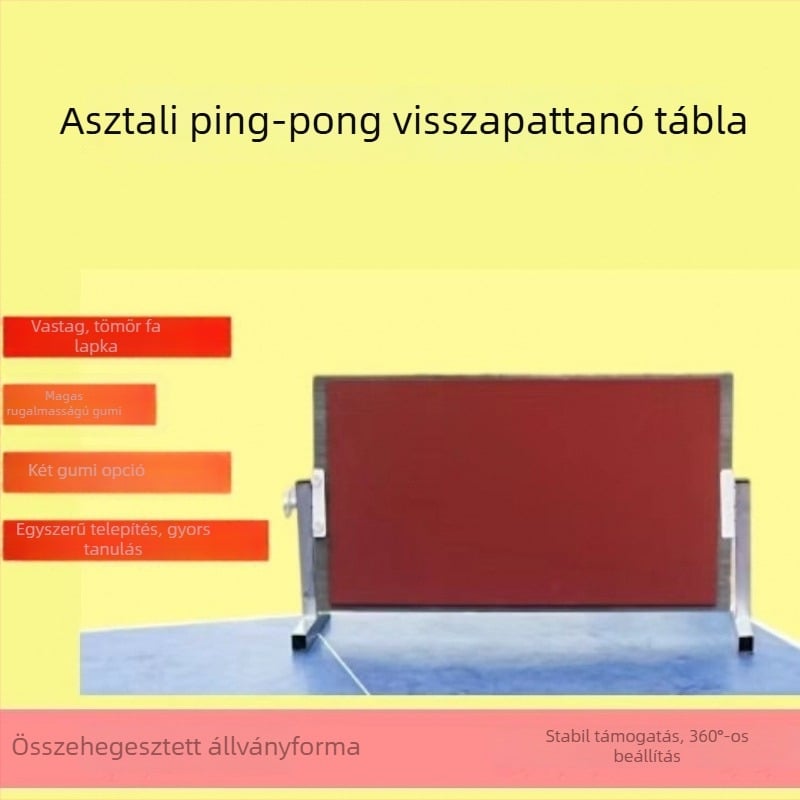 Asztali ping-pong edző – egyéni otthoni gyakorlásra (PVC; asztali kialakítás; logó nélkül)