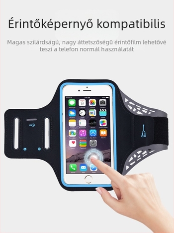 Uniszex karpánt telefonhoz futáshoz, Lycra-anyagból — kültéri sportokhoz, tartó a karon