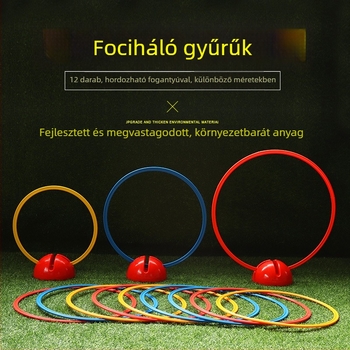 Gyermekeknek szóló edzősegédeszközök: agilitási kör ugrásokhoz és futball-edzéshez, PP anyag
