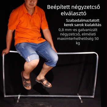 Leválasztható, integrált asztalitenisz pályakorlát galvanizált cső kerettel és oxford vászonnal, testreszabható kivitel, alkalmas asztaliteniszhez és más labdajátékokhoz