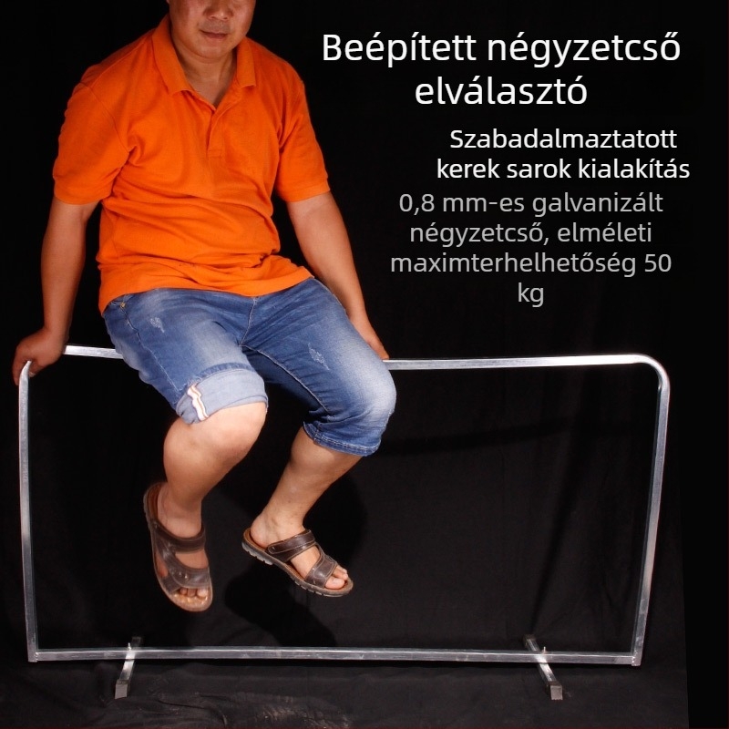 Leválasztható, integrált asztalitenisz pályakorlát galvanizált cső kerettel és oxford vászonnal, testreszabható kivitel, alkalmas asztaliteniszhez és más labdajátékokhoz