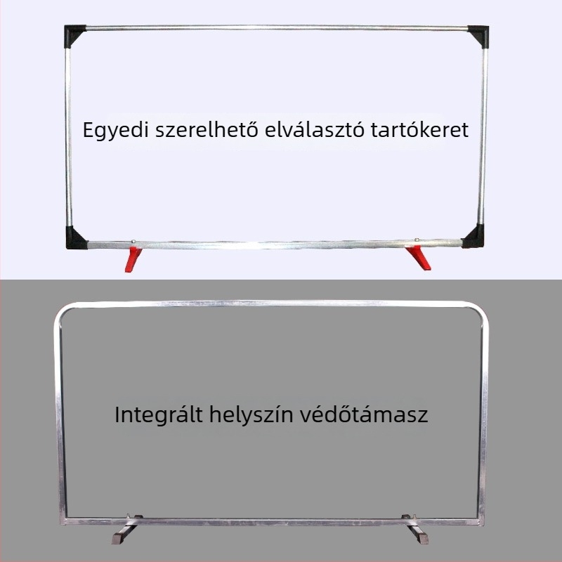 Leválasztható, integrált asztalitenisz pályakorlát galvanizált cső kerettel és oxford vászonnal, testreszabható kivitel, alkalmas asztaliteniszhez és más labdajátékokhoz