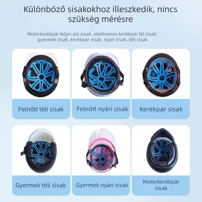 Szilikon belső bélés elektromos motorkerékpár sisakhoz, hajbarát, nyomásmentes, légáteresztő, univerzális fél sisakhoz, nyári használatra