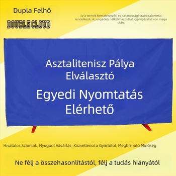 Asztalitenisz pályakerítés panel integrált levehető válaszfallal, galvanizált cső, Oxford vászon