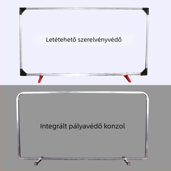 Asztalitenisz pályakerítés panel integrált levehető válaszfallal, galvanizált cső, Oxford vászon