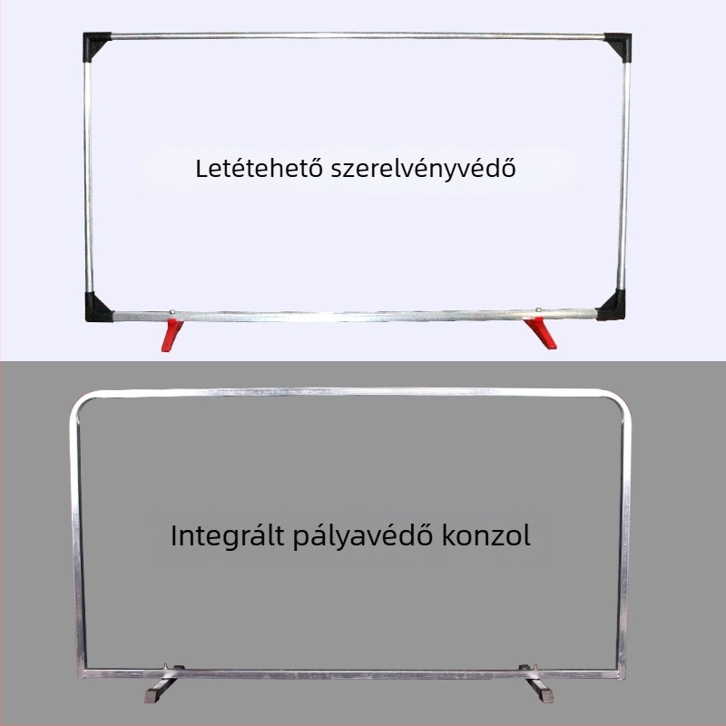 Asztalitenisz pályakerítés panel integrált levehető válaszfallal, galvanizált cső, Oxford vászon