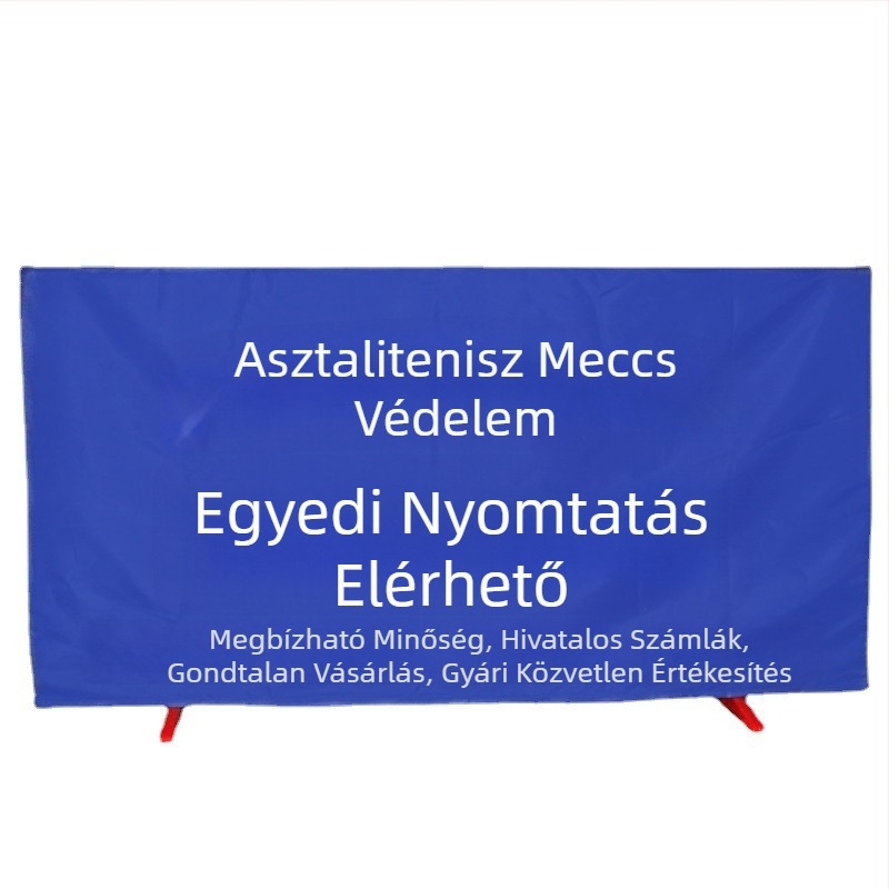 Asztalitenisz pályakerítés panel integrált levehető válaszfallal, galvanizált cső, Oxford vászon