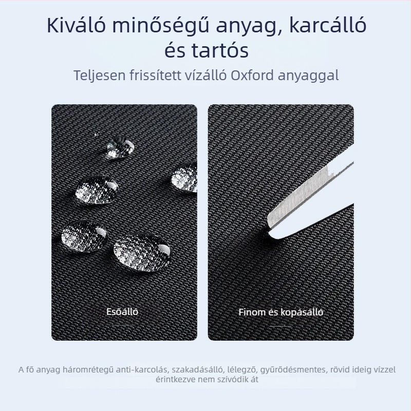 Boca tollaslabda ütőtáska vállpánttal, vízálló Oxford anyagból, háromrétegű vastag konstrukció, badminton/tenisz