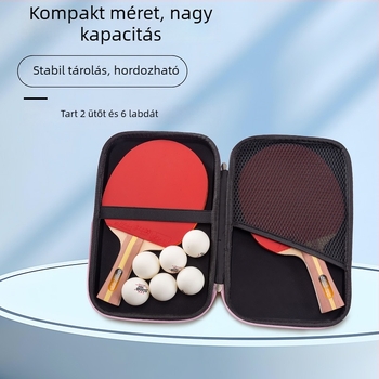 VINCERO vízálló merev héjú ütőtaska asztaliteniszhez és tollaslabdához, nagy kapacitás