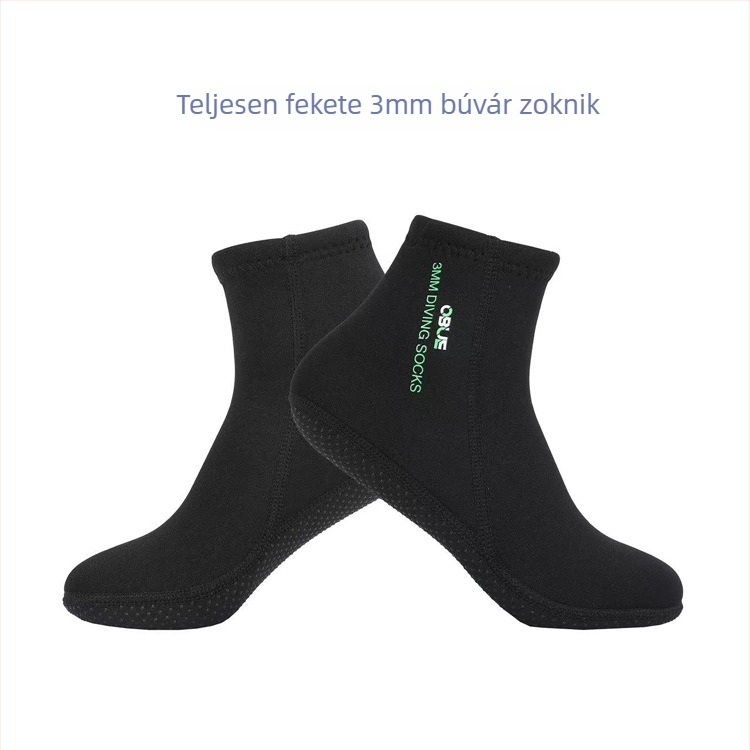 OBUE búvárzoknik, 3 mm nylon, rövid, csúszásmentes, meleg, gyorsan száradó