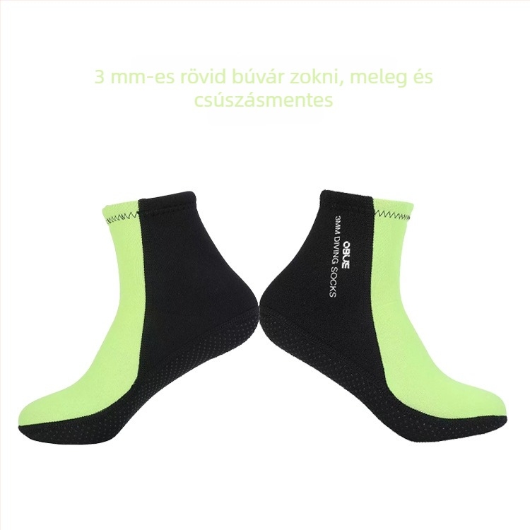OBUE búvárzoknik, 3 mm nylon, rövid, csúszásmentes, meleg, gyorsan száradó