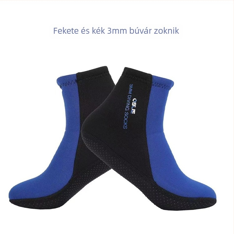 OBUE búvárzoknik, 3 mm nylon, rövid, csúszásmentes, meleg, gyorsan száradó
