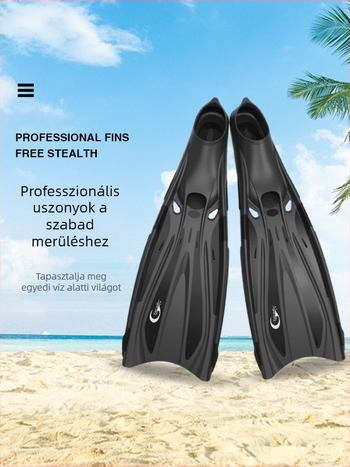 Yon Sub Uniszex snorkelús finek — PP/TPR anyag, testreszabható, magáncímkés