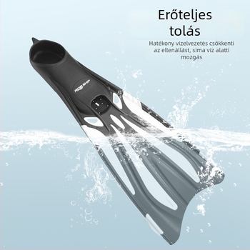 Hosszú snorkel-uszók felnőtteknek - PP+TPR anyag, merüléshez és freedivinghez - Ride ship