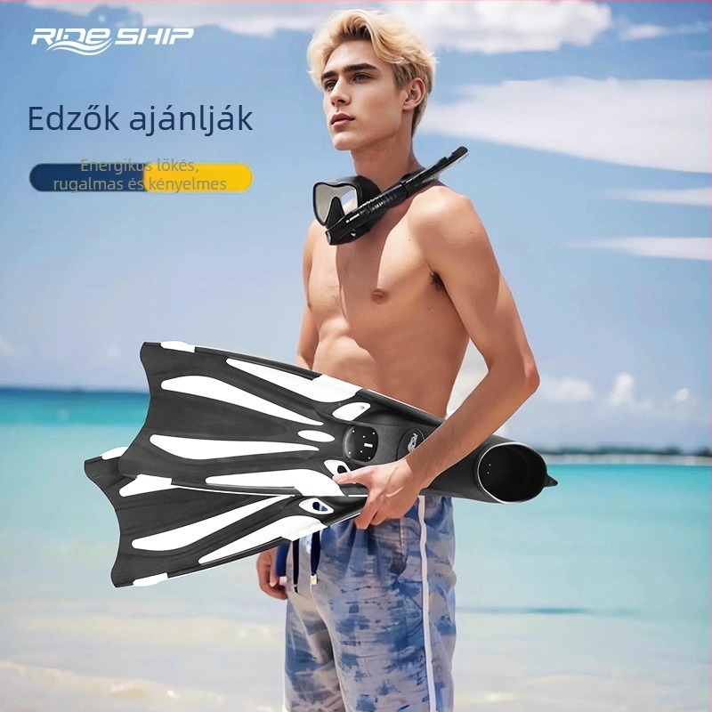 Hosszú snorkel-uszók felnőtteknek - PP+TPR anyag, merüléshez és freedivinghez - Ride ship