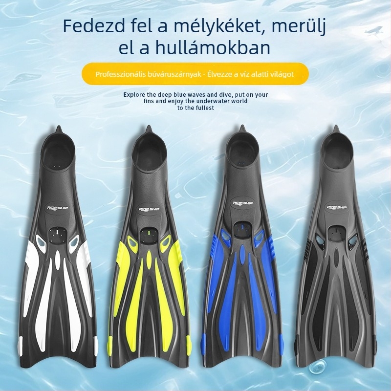 Hosszú snorkel-uszók felnőtteknek - PP+TPR anyag, merüléshez és freedivinghez - Ride ship