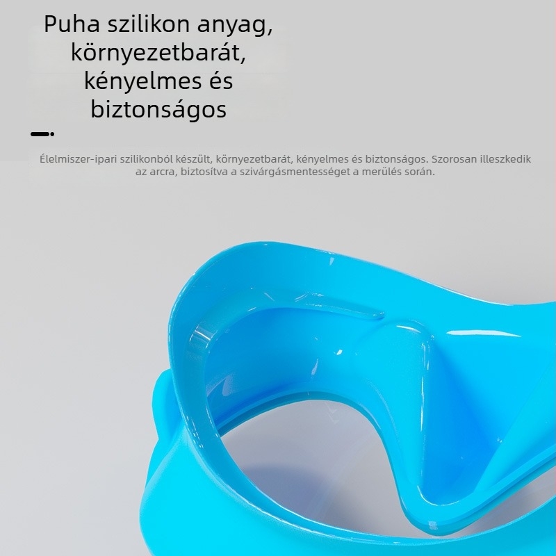 Háromrészes sznorkel készlet felnőttek és gyerekek számára: maszk, száraz légzőcső, uszonyok